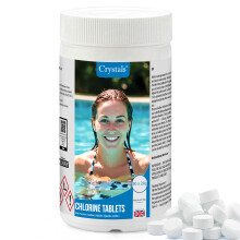 1KG Chlorine Tablets for Pool Spa Hot Tubs 4in1 Multifunctional Cleaning 50x20g