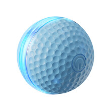 Balle jouet indestructible pour chats, avec roulement-Bleu