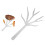 Fourchette de Buffet en forme de branche d'arbre, cueillette de 1