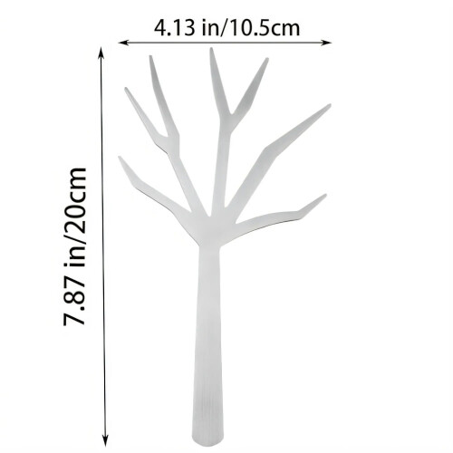 20cm Long Silver Stainless Steels Appetizer Fork With Unique 2