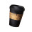 Modern Coffee Cup Trash Bin Plastic Construction-Black 1 1