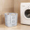 Living And Home Collapsible Portable Laundry Basket, Grey 1
