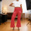 Women's Glitter Trousers Sequins Flared Pants For-White L 4