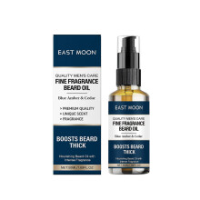 Men's fragrance beard oil nourishes and cares for beards, making them shiny