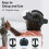 Strap with Battery for  Quest 3/Quest 3S,Adjustable Elite Strap Replacement Accessories for Meta Quest 3/3S 5