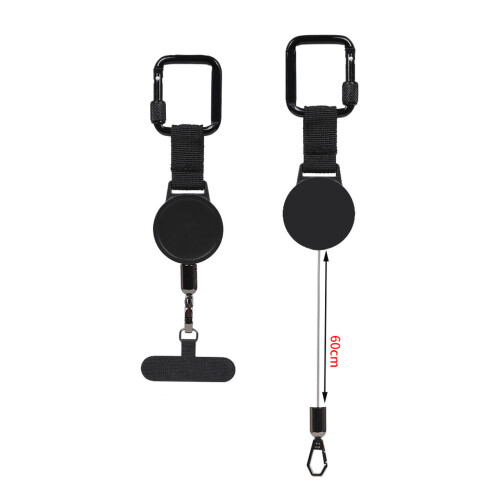 Retractable Phone Tether Steel Wire Clip Anti-Loss Lanyard 2
