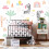 (Medium (3m X 2.4m)) Dancing Zebras - White 1