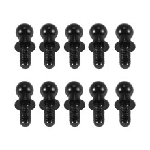10Pcs M3 Metal Hex Screws for TT01 TT02 Sakura D5 1/10 RC Drift Car Spare Parts Universal,Black