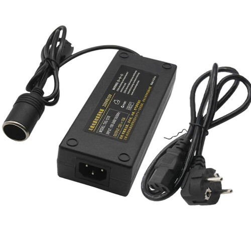 Μετατροπέας αυτοκινήτου 12V 15A 160W, προσαρμογέας 220V σε 12V, βύσμα EU