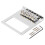 6 Roller Saddle 6 String Humbucker Guitar Bridge for Tele Telecaster Guitar (Chrome) 1