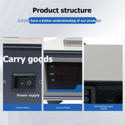 Microscope Temperature Control Stage 220V Animal Artificial Insemination Equipment Digital Constant Temperature Stage 1