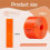 16.4ft Perforated Orange Strips,3 Pcs Cable Holder for Drywall,Electrical Wire Holder,Marking Wire 7