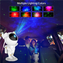 Star Projector Night Light Astronaut Starry Nebula Ceiling LED Lamp Gift for Kids Adults for Bedroom Birthdays