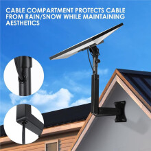 For Starlink Wall Mount Gen 3 with Telescoping Support Arm Rustproof, for Concrete Walls and Wood Walls