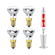 25W E14 R39 Warm White Incandescent Reflector Bulb, Compatible with Lava Lamps, SES Small Screw Spotlights, Pack of 4, Energy Efficiency C