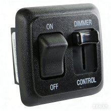 12 Volt DC Dimmer Switch compatible with LED, Halogen, Incandescent - compatible with RV, Auto, Truck, Marine, and Strip Lighting