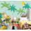 (Large (3.5m X 2.8m)) Jungle Animals - Blue 1