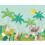 (Large (3.5m X 2.8m)) Jungle Animals - Blue 2