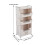 Living And Home 3-Tier Foldable Rolling Laundry Sorter Basket Storage Rack 6