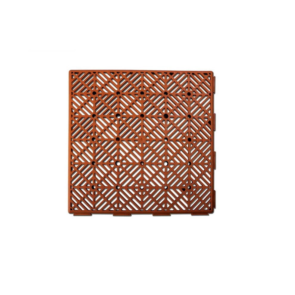 Interlocking Decking Tiles 30X30cm 10 Pack Garden Plastic Tiles Balcony Flooring Patio Slabs Composite Decking 5056422613132