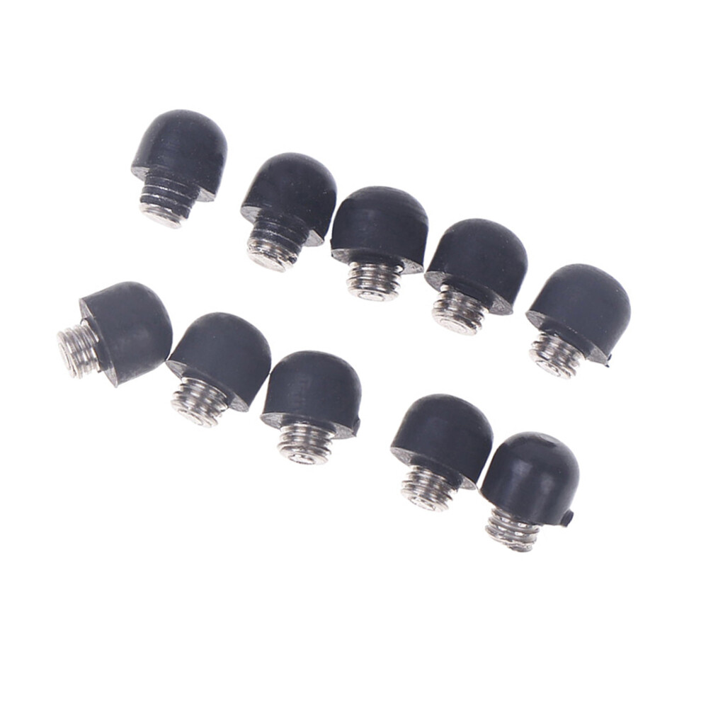 10PCS Hair Scissors Rubber Silencers Hair Scissors Barber-Black