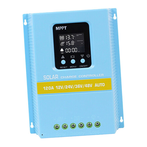 LCD Display Auto Solar Panel Charge Regulator with-120A