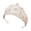 Delicate Openwork Bridal Crown With Crystal-rose gold colored 1