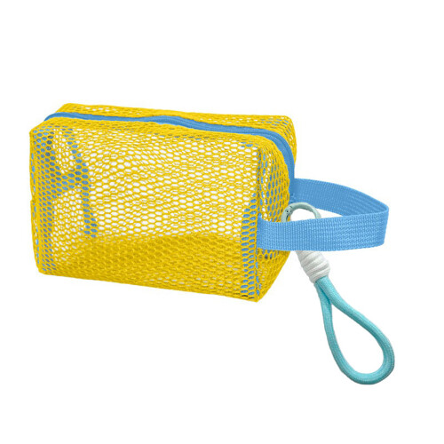 Practical Meshes Beauty Bag With Roomy Compartment-Yellow