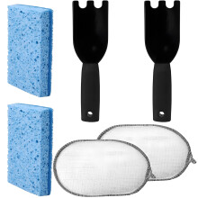 2PCS Heavy Duty Cleaning Sponge And Grill Scraper Scouring Pad