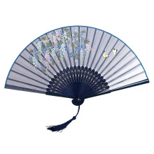 Artistic Handcrafted Bamboos Fan With Flowing Tassels-07