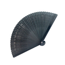 Handheld Retro Wood Hand Fan Decorative Hand Fan Bamboos-black