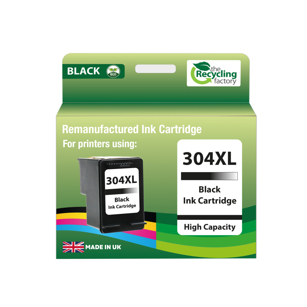 I.n.k. Trf Eco-Friendly Hp304xl Black Inkjet Cartridge