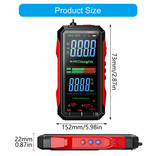 Rechargeable Industrial 18PCS Digital Multimeter With Auto 2