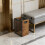 Modern Metal Net Waste Basket Handle Narrow Shape For Limited 7