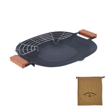 Multifunctional Outdoor Griddle Grill Pan Teppanyaki Plate with