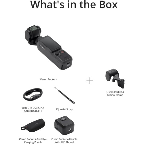 DJI DJI Osmo Pocket 4 Handheld Camera (Standard Combo) 1