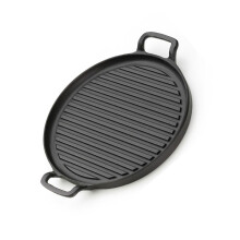 Praktisch ijzeren spekschotel Magnetron Bacons Fornuis voor-31CM