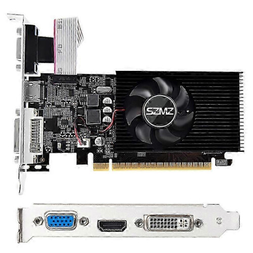 Κάρτα γραφικών GT730 4GB DDR3 128-bit με ανεμιστήρα ψύξης, κάρτα γραφικών χαμηλού προ 1