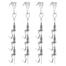 4 Set Rustproof Stainless Steel Wire Hanging-3 hook set 2m