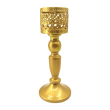 Handcrafted Wrought Iron Tealight Candleholder With-gold L