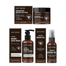 Unscented Beard Care Kit - Fragrance Free for Sensitive Skin - Contains Beard Face Wash, Beard Butter and Beard Oil
