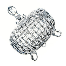 Clear Glass Snacks Holder With Thick Nonslip Bottom Candy Fruit