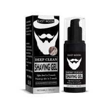 East Moon Deep Cleansing Shave Gel Men's Shaving Gentle Refreshing Softening Beard Facial~A