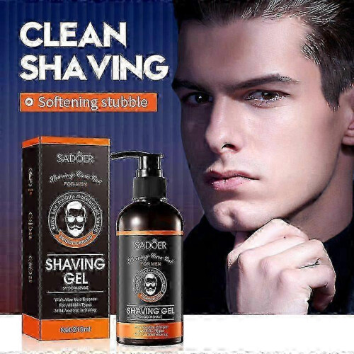 e All Men's Shaving Gel 210Ml Sadoer Softened Beard 1