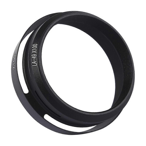 49 mm metallventilhette kompatibel med Fuji X100 2