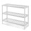 KEPLIN White 3 Tier Natural Bamboo Shoe Rack Easy Assembly 1