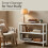 KEPLIN White 3 Tier Natural Bamboo Shoe Rack Easy Assembly 5