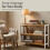 KEPLIN 3 Tier Natural & White Bamboo Shoe Rack Easy Assembly 5