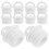 10Pcs Leakproof White Rubber Mop Bucket Replacement Drain Stoppers 1