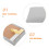 3Pièces Protection Murale Adhésive Anti-Choc PVC Clair 4